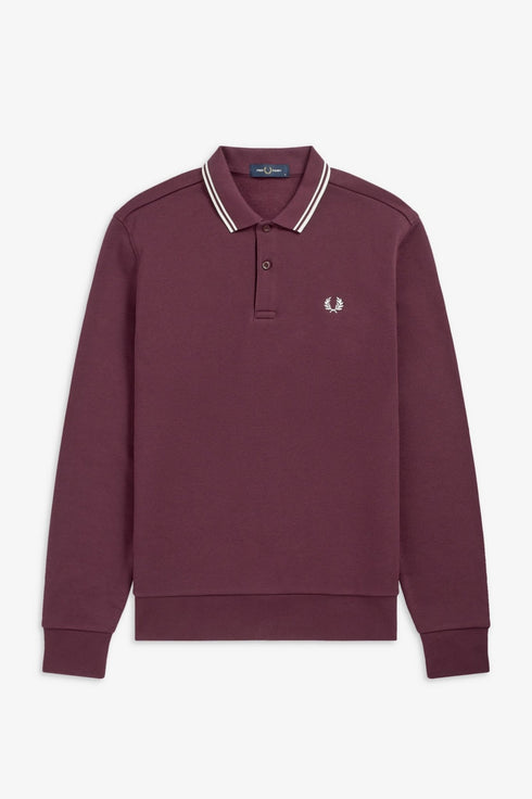 Polo Uomo rovescio in pile Bordeaux Fred Perry- Francavilla Moda
